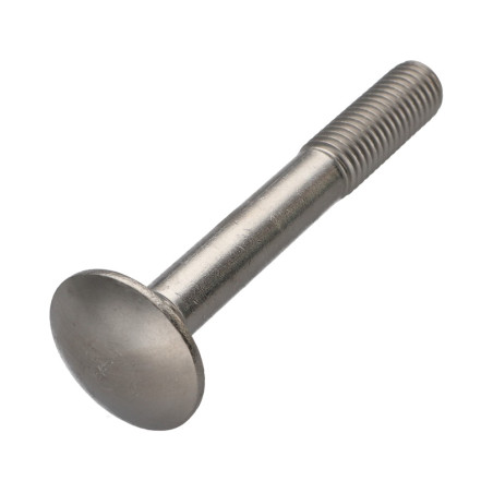 1 x Cabeza redonda cuello cuadrado Inoxidable A2 M6X80 roscado parcial