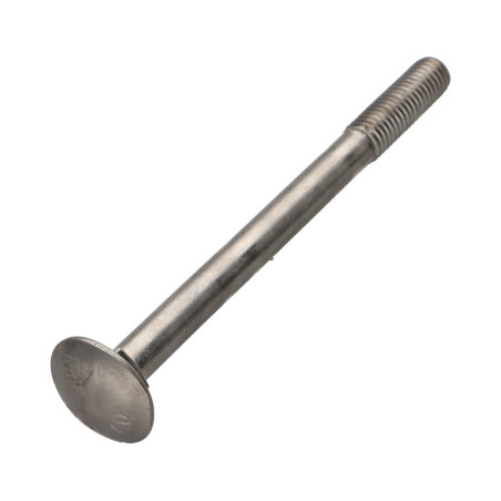 1 x Cabeza redonda cuello cuadrado Inoxidable A2 M8X100 roscado parcial