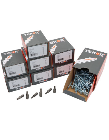 1 x TEKOR EMBALAR PRO 1200 Tornillo cabeza...