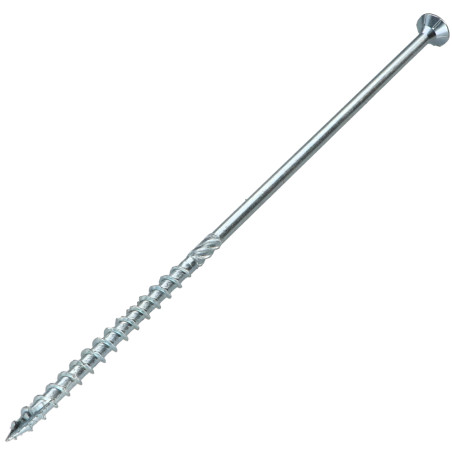 1 x Tornillo para marcos TEKOR cabeza fresada/testa svasat dentado TORX T40 10X240 roscado en 80 cut punta antihendidura