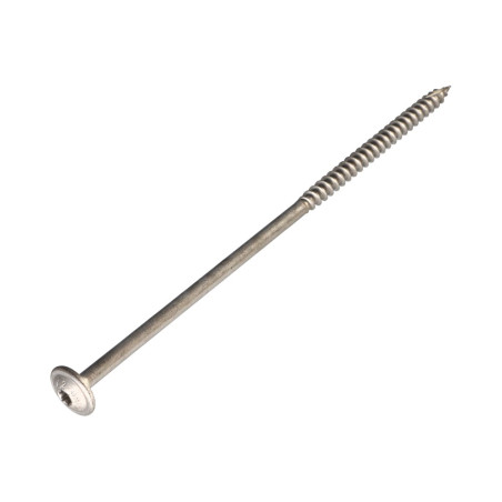 1 x Tornillo estructura cabeza disco Inoxidable A2 4.5X60 roscado en 36 TORX T20 diámetro de cabeza: 13