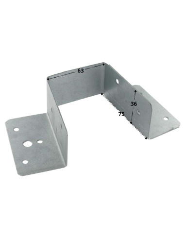 1 x Colgador de vigueta en forma de U soporte...