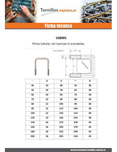 1 x Estribo fondo recto o plano 105X82X105...