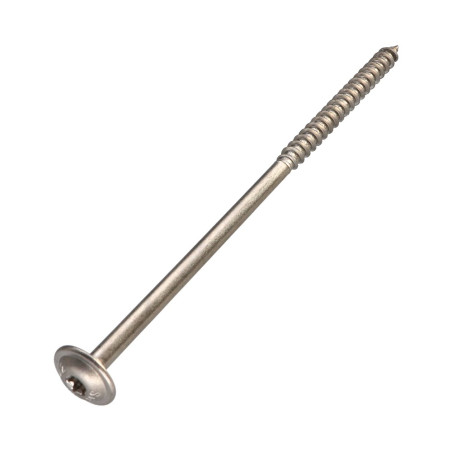 1 x Tornillo estructura cabeza disco Inoxidable A2 8X170 roscado en 80 TORX T40 diámetro de cabeza: 20