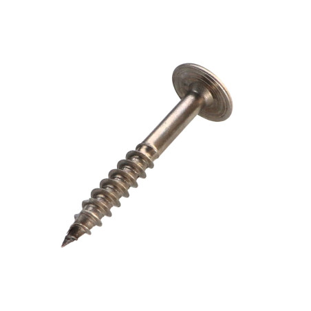 1 x Tornillo estructura cabeza disco Inoxidable A2 10X60 roscado en 50 TORX T40 diámetro de cabeza: 25