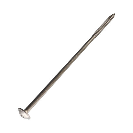 1 x Tornillo estructura cabeza disco Inoxidable A2 8X220 roscado en 80 TORX T40 diámetro de cabeza: 20