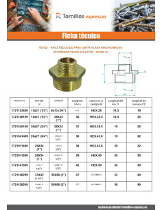 Pezón reducido Figura 245 para articulación plana... 2