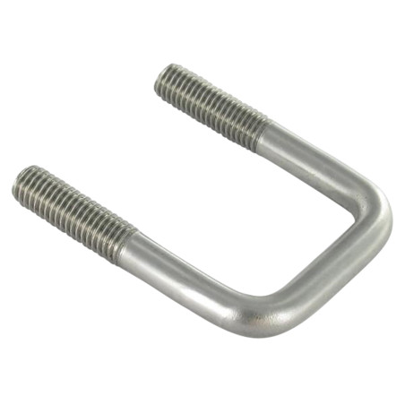 1 x Estribo fondo recto o plano 60X42X60 M10/30/30 Inoxidable A4