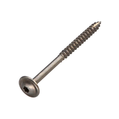 1 x Tornillo estructura cabeza disco Inoxidable A2 4X70 roscado en 42 TORX T20 diámetro de cabeza: 12