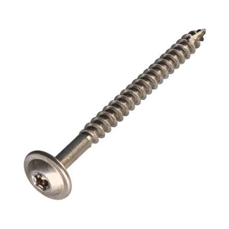 1 x Tornillo estructura cabeza disco Inoxidable A2 8X100 TORX T40 diámetro de cabeza: 20