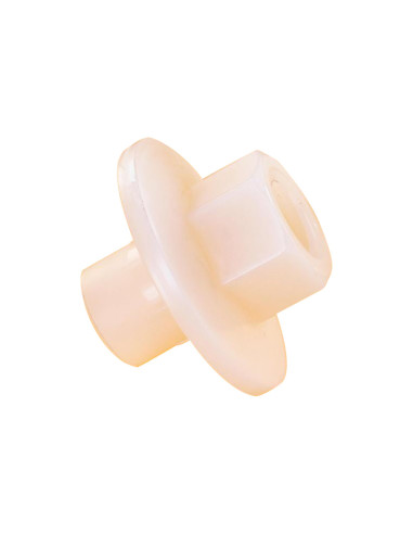 1 x Tuerca moleteada cabeza natural nylon M4