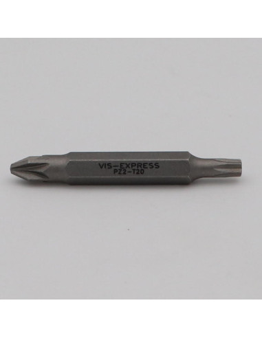1 x Punta doble Pozi PZ4 + TORX T20 longitud 50