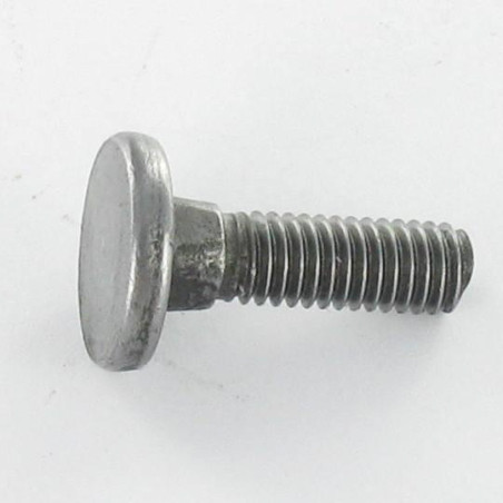 1 x Tornillos cabeza plana cuello cuadrado M8X25 roscado total Clase 8.8 Acero cincado blanco