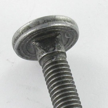 1 x Tornillos cabeza plana cuello cuadrado M8X25 roscado total Clase 8.8 Acero cincado blanco