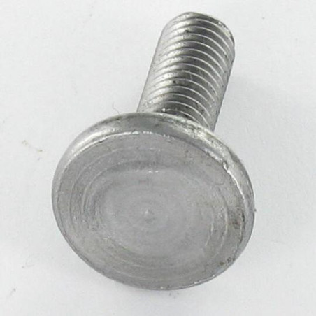 1 x Tornillos cabeza plana cuello cuadrado M8X25 roscado total Clase 8.8 Acero cincado blanco