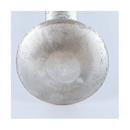 1 x Cabeza redonda cuello cuadrado M6X45 MARCA roscado total Aluminio