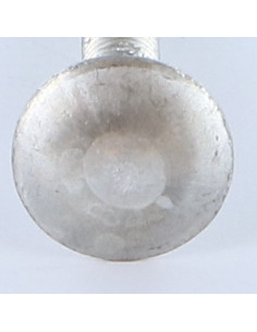 Cabeza redonda cuello cuadrado M6X40 roscado total Aluminio 2