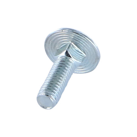 1 x Cabeza redonda cuello cuadrado M7X45 paso de 100 Aluminio roscado total RAL5014 30%B