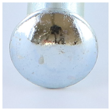 1 x Cabeza redonda cuello cuadrado M12X110 roscado total Acero cincado blanco