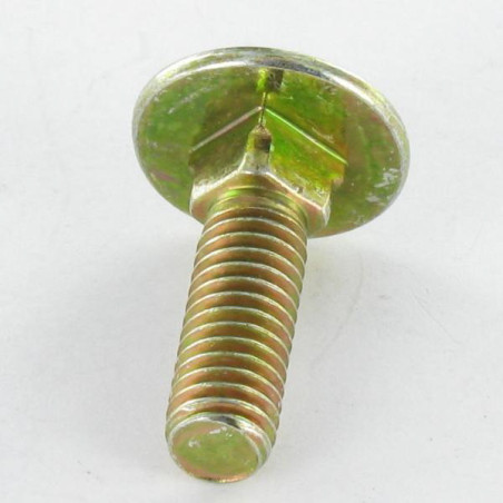 1 x Cabeza redonda cuello cuadrado M8X70 roscado total Bicromato