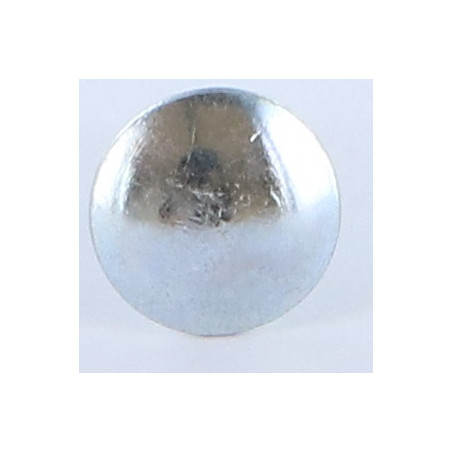 1 x Cabeza redonda cuello cuadrado M5X20 roscado total Acero cincado blanco