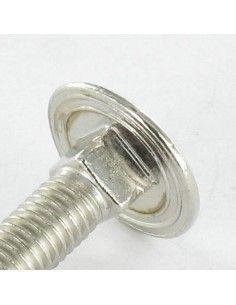 Cabeza redonda cuello cuadrado M5X25 roscado total Acero... 2
