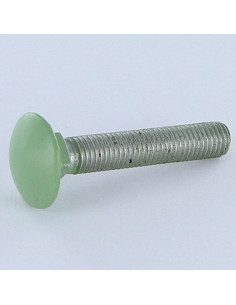 Cabeza redonda cuello cuadrado M7X45 paso de 100 Aluminio...