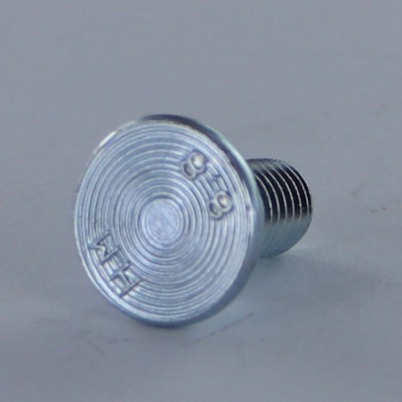 1 x Tornillos cabeza plana M8X17 roscado total Clase 8.8 Acero cincado blanco