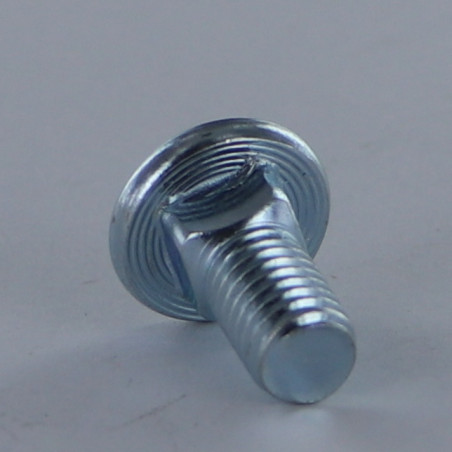 1 x Tornillos cabeza plana M8X17 roscado total Clase 8.8 Acero cincado blanco