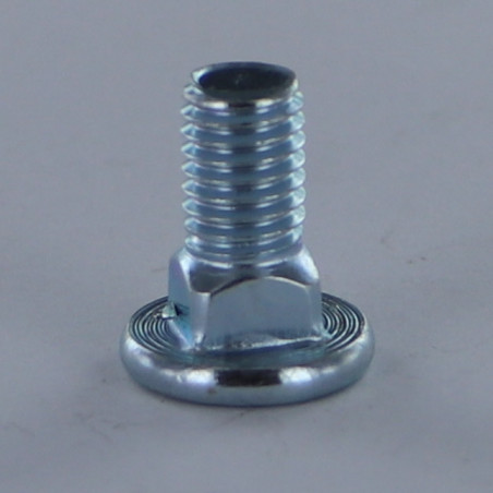 1 x Tornillos cabeza plana M8X17 roscado total Clase 8.8 Acero cincado blanco