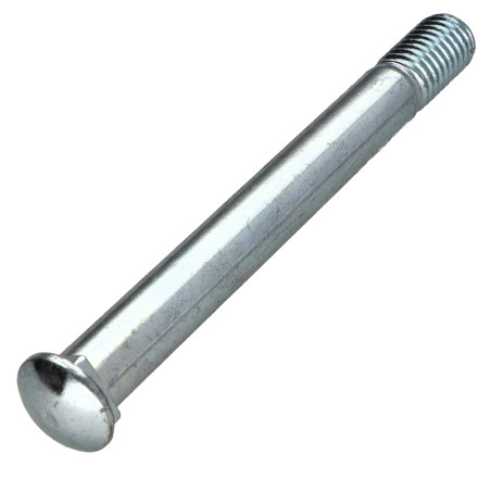 1 x Cabeza redonda cuello cuadrado M12X115 roscado en 20 cuadrado 12X12X3 Acero cincado blanco