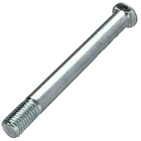 1 x Cabeza redonda cuello cuadrado M12X115 roscado en 20 cuadrado 12X12X3 Acero cincado blanco