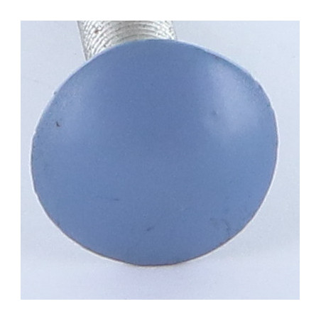 1 x Cabeza redonda cuello cuadrado M7X40 paso de 100 roscado total Aluminio RAL5014 30%B