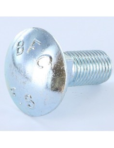 Cabeza redonda cuello cuadrado M16X45 roscado total Acero...