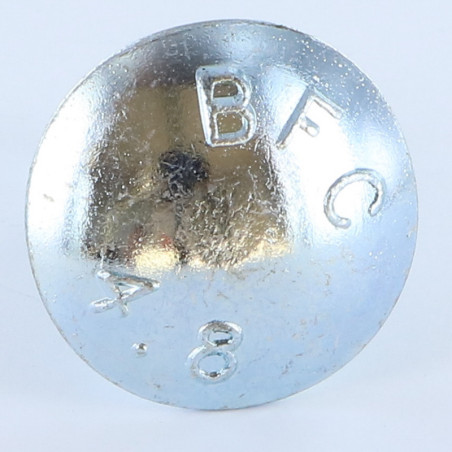 1 x Cabeza redonda cuello cuadrado M16X45 roscado total Acero cincado blanco