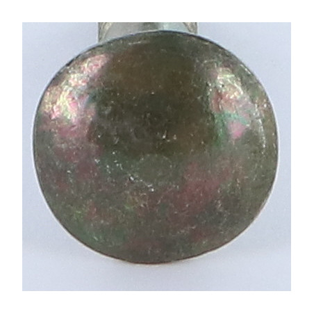 1 x Cabeza redonda cuello cuadrado M8X40 roscado total acero bronce
