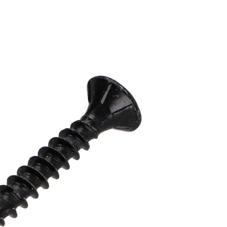 1 x Tornillos para madera TEKOR cabeza fresada/testa svasat dentado 4.5X30 TORX T25 Acero cincado negro roscado total cut