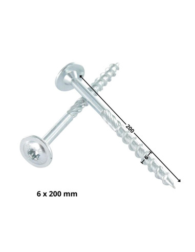 1 x Tornillos para madera TEKOR cabeza disco...