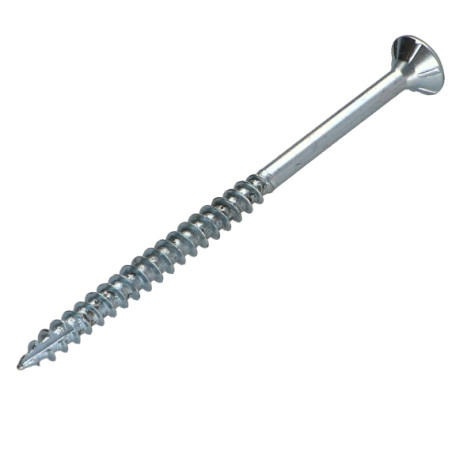 1 x Tornillos para madera TEKOR cabeza fresada/testa svasat dentado 5X70 roscado en 42 TORX T25 Acero cincado blanco cut