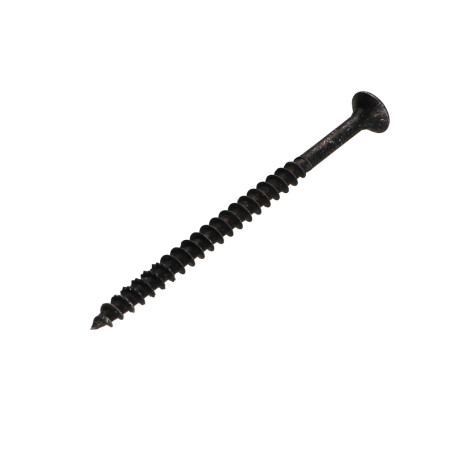 1 x Tornillo madera aglomerado cabeza fresada/testa svasat Pozi PZ4 5X80 roscado parcial Acero cincado negro