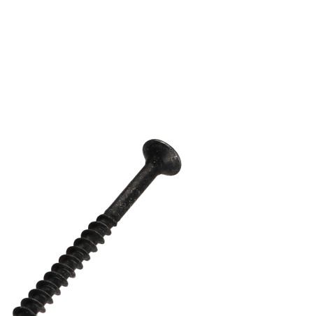 1 x Tornillo madera aglomerado cabeza fresada/testa svasat Pozi PZ4 5X80 roscado parcial Acero cincado negro