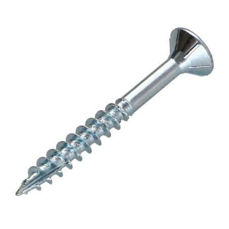 1 x Tornillos para madera TEKOR cabeza fresada/testa svasat dentado 4.5X35 roscado en 25 TORX T25 Acero cincado blanco