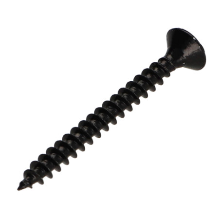 1 x Tornillo madera aglomerado cabeza fresada/testa svasat Pozi PZ4 4.5X30 roscado total Acero cincado negro