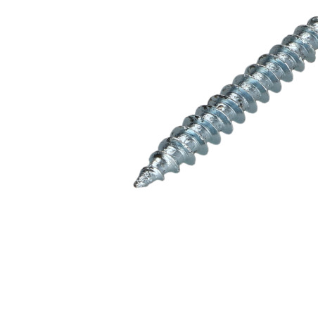 1 x Tornillo madera aglomerado cabeza fresada/testa svasat Pozi PZ4 3.5X60 roscado parcial Acero cincado blanco