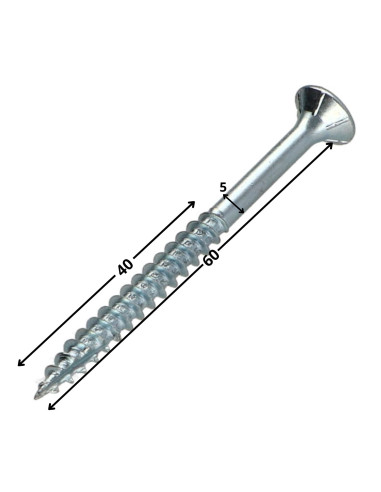 1 x Tornillos para madera TEKOR cabeza...