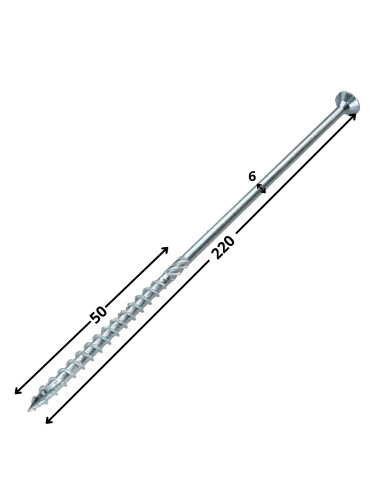 1 x Tornillo para marcos TEKOR cabeza...