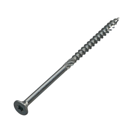 1 x Tornillo madera aglomerado cabeza fresada/testa svasat TORX T30 6X100 roscado en 60 Acero cincado blanco