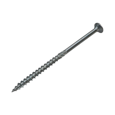 1 x Tornillo madera aglomerado cabeza fresada/testa svasat TORX T30 6X100 roscado en 60 Acero cincado blanco