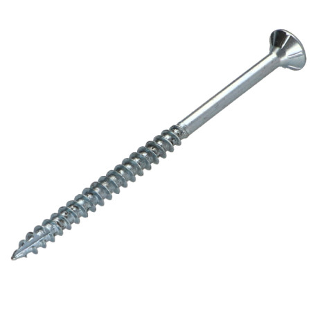 1 x Tornillos para madera TEKOR cabeza fresada/testa svasat dentado 5X60 roscado en 36 TORX T25 Acero cincado blanco cut