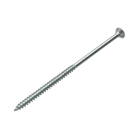 1 x Tornillo madera aglomerado cabeza fresada/testa svasat TORX T30 6X130 roscado en 70 Acero cincado blanco